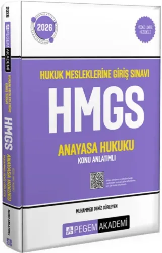 Pegem Yayınları 2026 HMGS Anayasa Hukuku Konu Anlatımlı