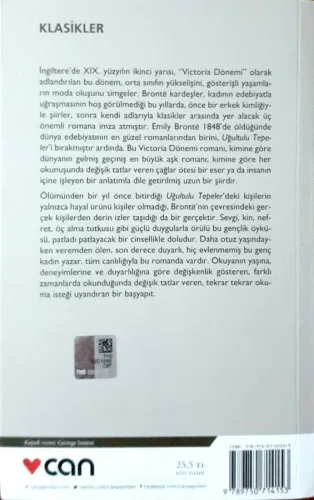 Uğultulu Tepeler Emily Bronte Can Yayınları