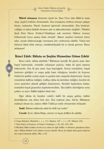 Risalei Halidiyye ve Rabıta Risalesi Arapça Metin Karşılıklı