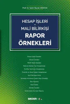 Hesap İşleri - Mali Bilirkişi Rapor Örnekleri Sabri Burak Arzova
