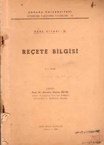 Reçete Bilgisi