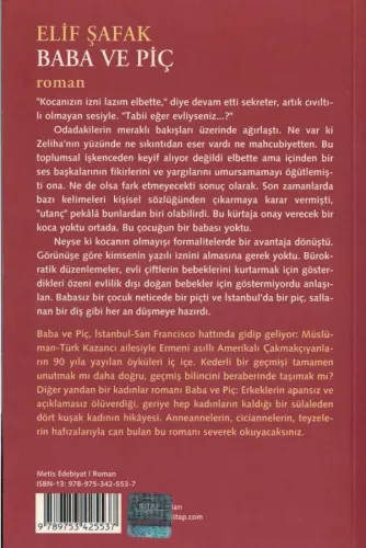Baba ve Piç Elif Şafak Metis Yayınları %52 indirimli