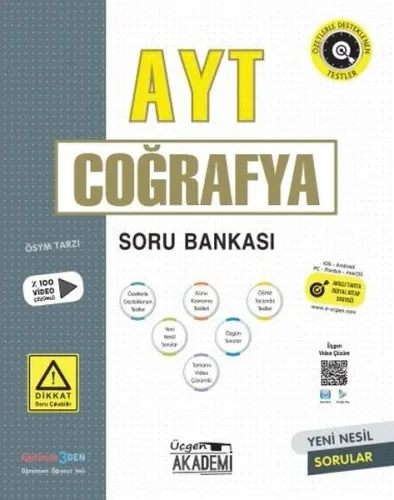 Üçgen Akademi Lise AYT Coğrafya Soru Bankası