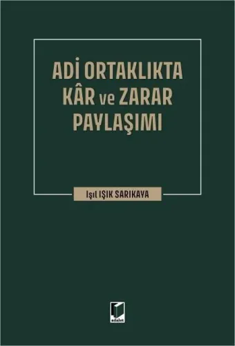 Adi Ortaklıkta Kar ve Zarar Paylaşımı
