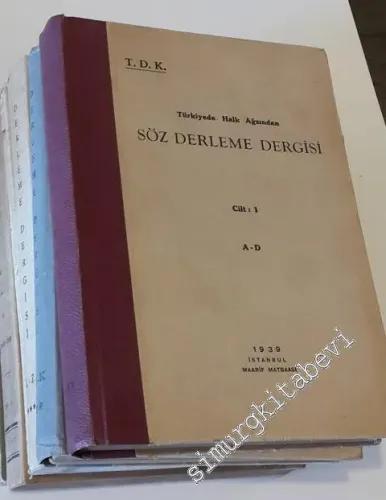 Türkiye'de Halk Ağzından Söz Derleme Dergisi 6 Cilt TAKIM -        1939