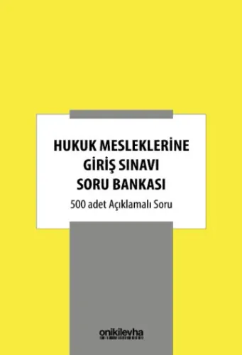 HMGS Hukuk Mesleklerine Giriş Sınavı Soru Bankası