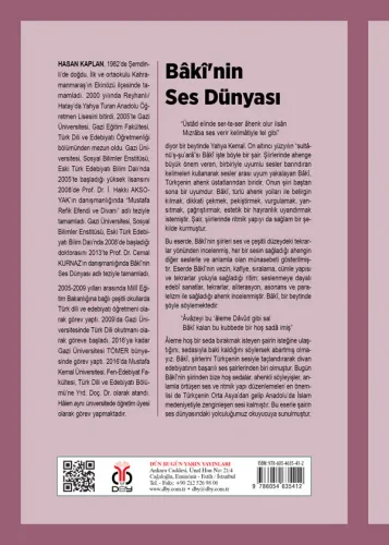 Bâkî'nin Ses Dünyası Hasan Kaplan