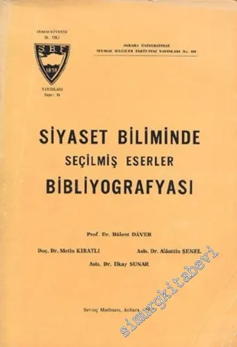 Siyaset Biliminde Seçilmiş Eserler Bibliyografyası -        1973