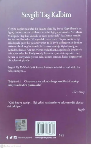 Sevgili Taş Kalbim Adriana Trigiani Epsilon Yayıncılık