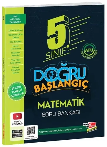 Dikkat Atölyesi Yayınları 5. Sınıf Matematik Doğru Başlangıç Soru Bankası Çözümlü