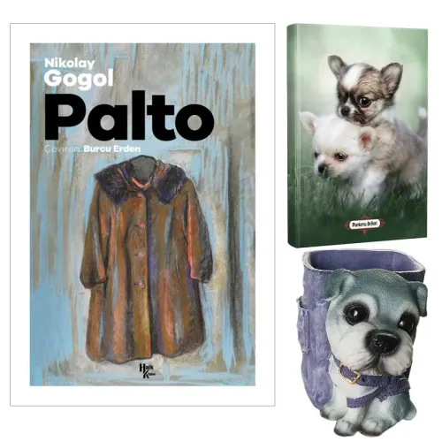 Palto - Nikolay Gogol ve Dekoratif Köpek Kalemlik - Minik Dostlar Planlama Defteri