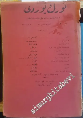 OSMANLICA Türk Yurdu Dergisi -   Cilt: 2  Yıl: 14  Ağustos 1925