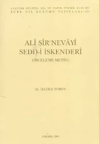 Ali Şir Nevayi Sedd-i İskenderi 3.Hamur