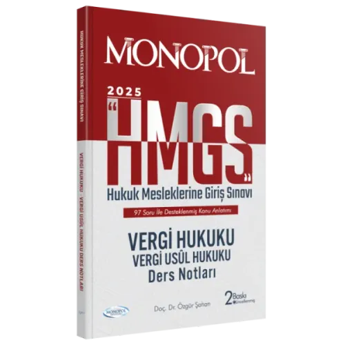 MONOPOL HMGS Vergi Hukuku Vergi Usul Hukuku Ders Notları