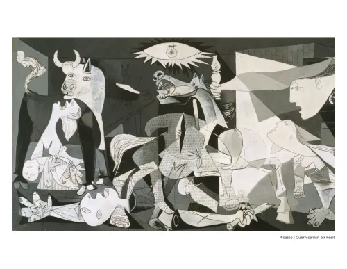 folkitap.com Picasso / Guernica’dan Bir Kesit (Fotoblok Poster)