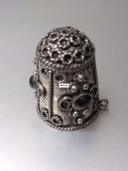 Yüksük 004 - Gümüş Dikiş Yüksüğü - Silver Sewing Thimble - كشتبان الخي
