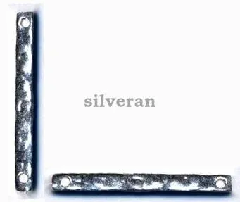 Link Beads Hammered
