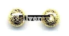 Silver Beads Gold Vermeil