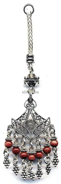 Silver Tassel Line Stone