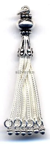 Silver Tassel Medium Size