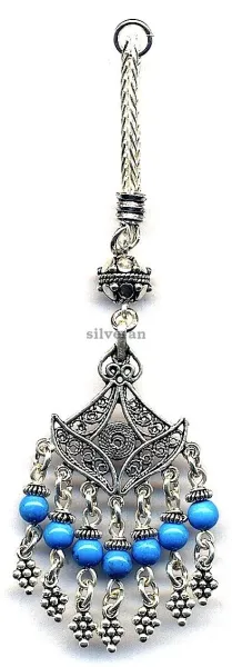 Silver Tassel Line Stone