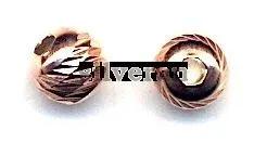 Silver Beads Rose Gold