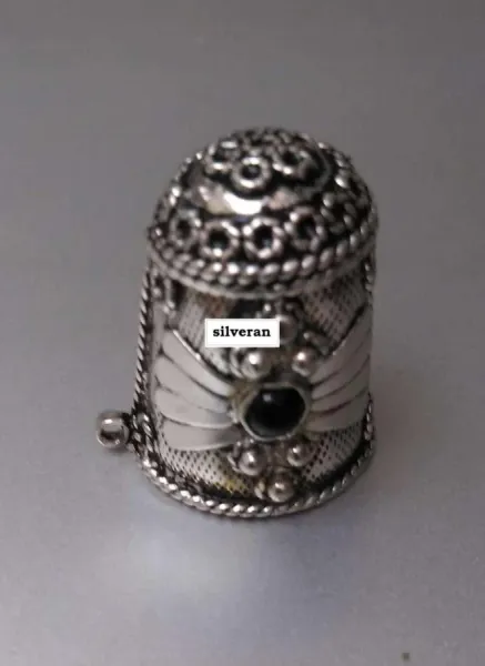 Yüksük 002 - Gümüş Dikiş Yüksüğü - Silver Sewing Thimble - كشتبان الخي
