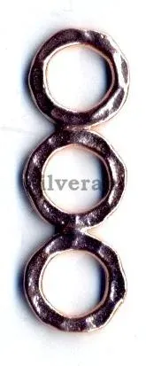 Fancy Ring Beads Hammered