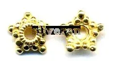 Silver Beads Gold Vermeil