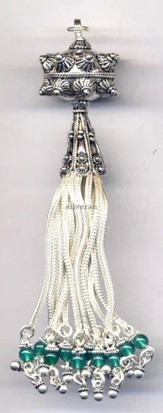 Silver Tassel - Charm Stone 4mm xxLarge
