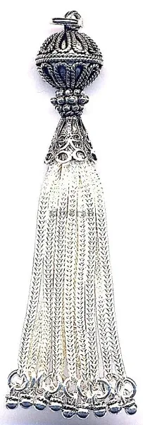 Silver Tassel Large