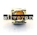 291142TG - Altın Yaldızlı Gümüş Boru - Yivli Bar - Gold Vermeil Tube B
