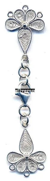 Silver Clasps Multi Strand