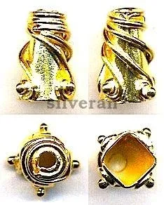 Gold Vermeil - Bead Cones
