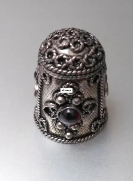 Yüksük 004 - Gümüş Dikiş Yüksüğü - Silver Sewing Thimble - كشتبان الخي