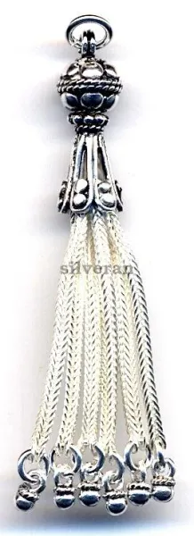 Silver Tassel Medium Size