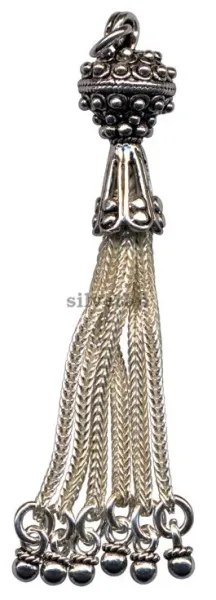 Silver Tassel Medium Size