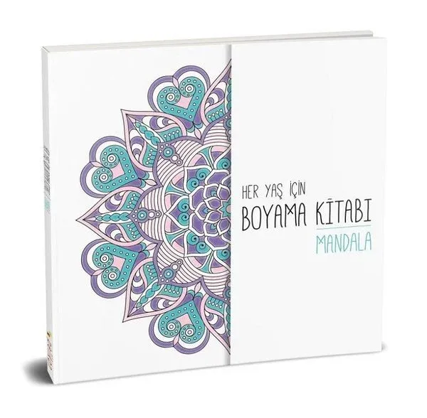 Her Yaş için Çek Kopart Boyama Kitabı - Mandala