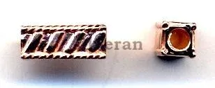 Silver Tubes Rose Gold