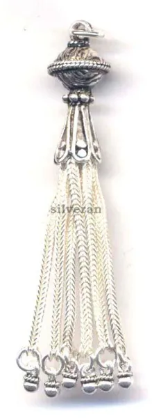 Silver Tassel Medium Size