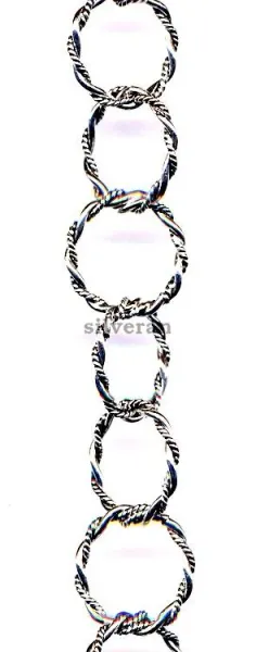 Silver Chain - Multi Twisted