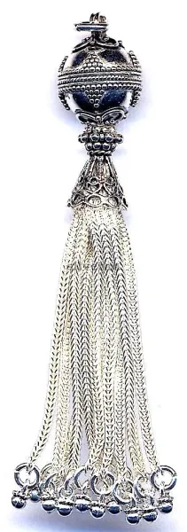 Silver Tassel Large