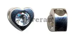 Silver Beads - Cubic Zirconia