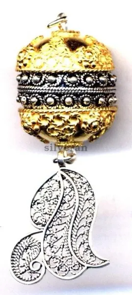 Silver Dangle Beads