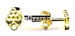 Silver Beads Gold Vermeil