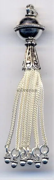 Silver Tassel Medium Size