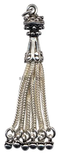 Silver Tassel Medium Size