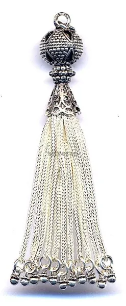 Silver Tassel Large