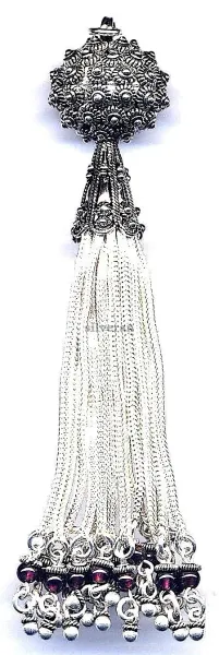 Silver Tassel - Charm Stone 4mm xxLarge