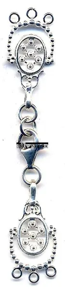 Silver Clasps Multi Strand